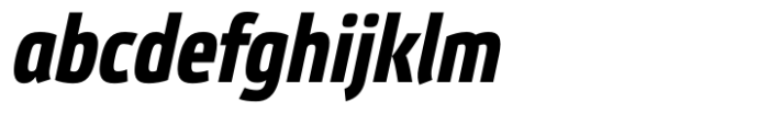 Etelka Bold Condensed Italic Font LOWERCASE