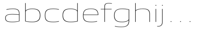 Etelka Hairline Expanded Font LOWERCASE