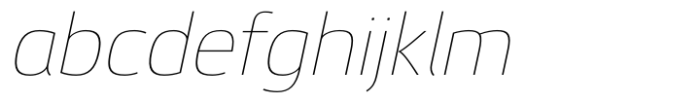 Etelka Hairline Italic Font LOWERCASE