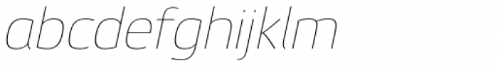 Etelka Hairline Pro Italic Font LOWERCASE