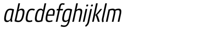 Etelka Light Condensed Italic Font LOWERCASE
