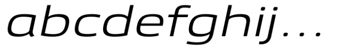 Etelka Light Expanded Italic Font LOWERCASE