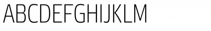 Etelka Thin Condensed Font UPPERCASE