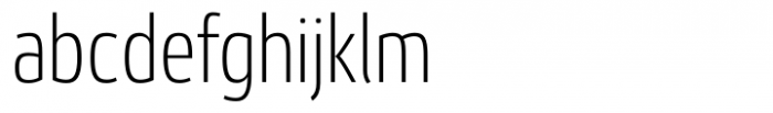 Etelka Thin Condensed Font LOWERCASE