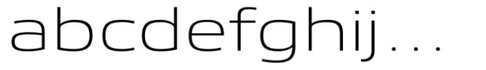 Etelka Thin Expanded Font LOWERCASE