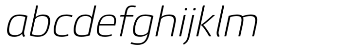 Etelka Thin Italic Font LOWERCASE