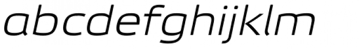 Etelka Wide Light Pro Italic Font LOWERCASE