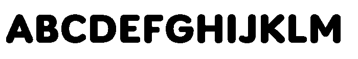 Etenira Extra Bold Font UPPERCASE