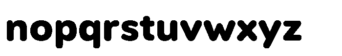 Etenira Extra Bold Font LOWERCASE