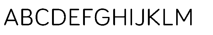 Etenira Light Font UPPERCASE