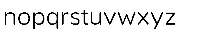 Etenira Light Font LOWERCASE