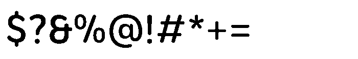 Etenira Medium Font OTHER CHARS