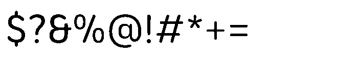 Etenira Regular Font OTHER CHARS
