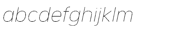 Etenira Thin Oblique FONT