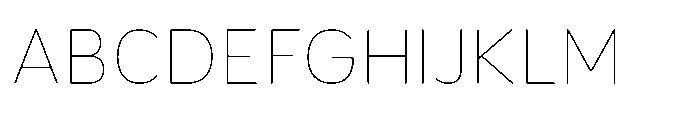 Etenira Thin Font UPPERCASE