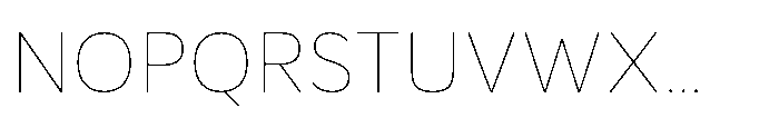 Etenira Thin Font UPPERCASE