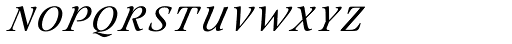 Eterea Calligraphic Caps Italic Font LOWERCASE