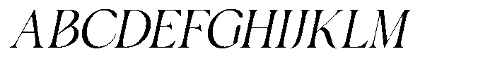 Eterna Churme Italic Font UPPERCASE
