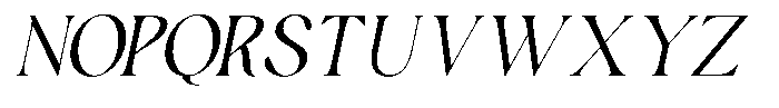 Eterna Churme Italic Font UPPERCASE