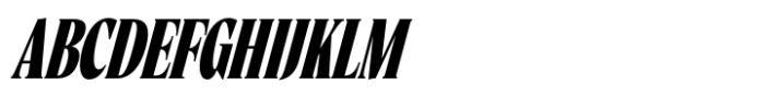 Eternal Collection Compressed Black Italic Font UPPERCASE