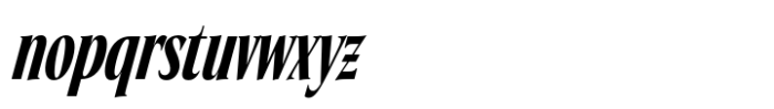 Eternal Collection Compressed Bold Italic Font LOWERCASE
