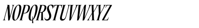 Eternal Collection Compressed Medium Italic Font UPPERCASE