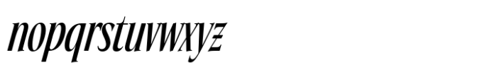 Eternal Collection Compressed Medium Italic Font LOWERCASE