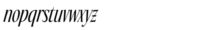 Eternal Collection Compressed Regular Italic Font LOWERCASE