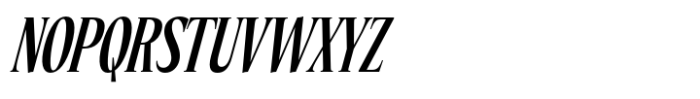 Eternal Collection Compressed Semi Bold Italic Font UPPERCASE