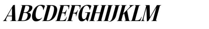 Eternal Collection Condensed Bold Italic Font UPPERCASE