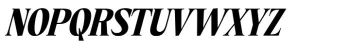 Eternal Collection Condensed Extra Bold Italic Font UPPERCASE