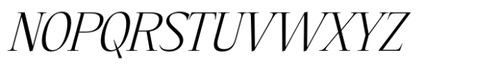 Eternal Collection Condensed Light Italic Font UPPERCASE