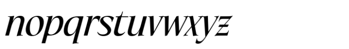 Eternal Collection Condensed Medium Italic Font LOWERCASE