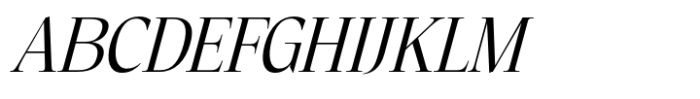 Eternal Collection Condensed Regular Italic Font UPPERCASE