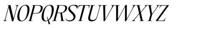 Eternal Collection Condensed Regular Italic Font UPPERCASE
