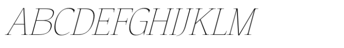 Eternal Collection Condensed Thin Italic Font UPPERCASE