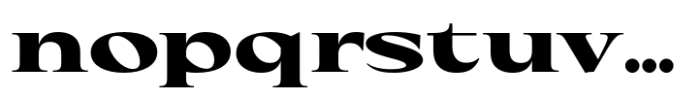 Eternal Collection Expanded Black Font LOWERCASE