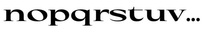 Eternal Collection Expanded Bold Font LOWERCASE