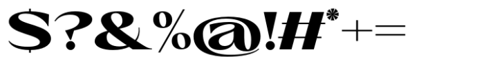 Eternal Collection Expanded Extra Bold Font OTHER CHARS