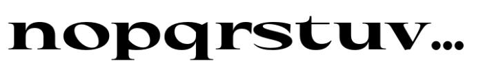 Eternal Collection Expanded Extra Bold Font LOWERCASE