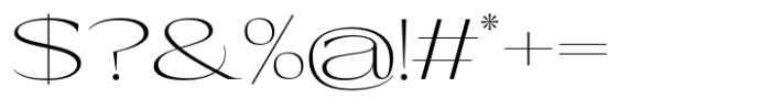 Eternal Collection Expanded Extra Light Font OTHER CHARS