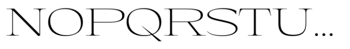 Eternal Collection Expanded Extra Light Font UPPERCASE