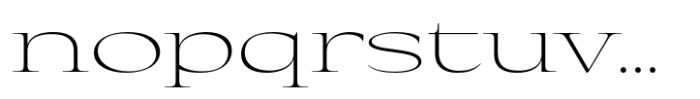 Eternal Collection Expanded Extra Light Font LOWERCASE