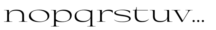 Eternal Collection Expanded Light Font LOWERCASE
