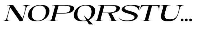 Eternal Collection Expanded Medium Italic Font UPPERCASE
