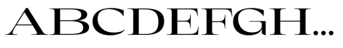 Eternal Collection Expanded Medium Font UPPERCASE