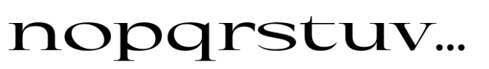 Eternal Collection Expanded Medium Font LOWERCASE