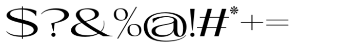 Eternal Collection Expanded Regular Font OTHER CHARS