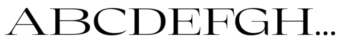 Eternal Collection Expanded Regular Font UPPERCASE