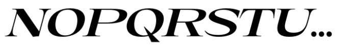 Eternal Collection Expanded Semi Bold Italic Font UPPERCASE